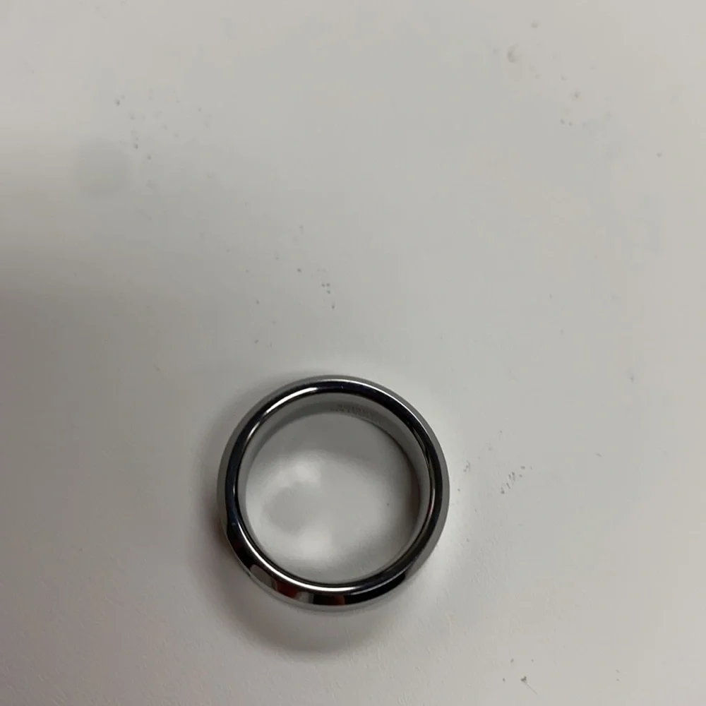 Tungsten Wedding Band Beveled Edges Comfort fit